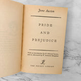 Pride and Prejudice by Jane Austen [1956 PAPERBACK] The Pocket Library