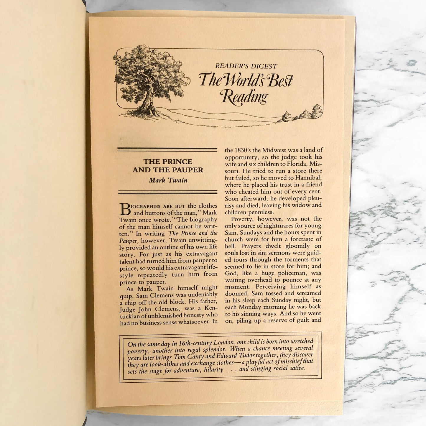 The Prince and the Pauper by Mark Twain [ILLUSTRATED HARDCOVER / 1988]