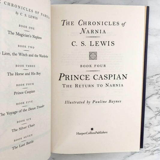 Prince Caspian by C.S. Lewis [1994 HARDCOVER] Chronicles of Narnia #4