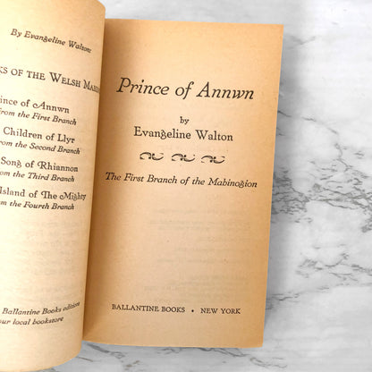Prince of Annwn by Evangeline Walton [FIRST EDITION / FIRST PRINTING] 1974