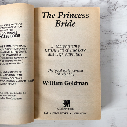 The Princess Bride by William Goldman [1987 MOVIE TIE-IN PAPERBACK] - Bookshop Apocalypse