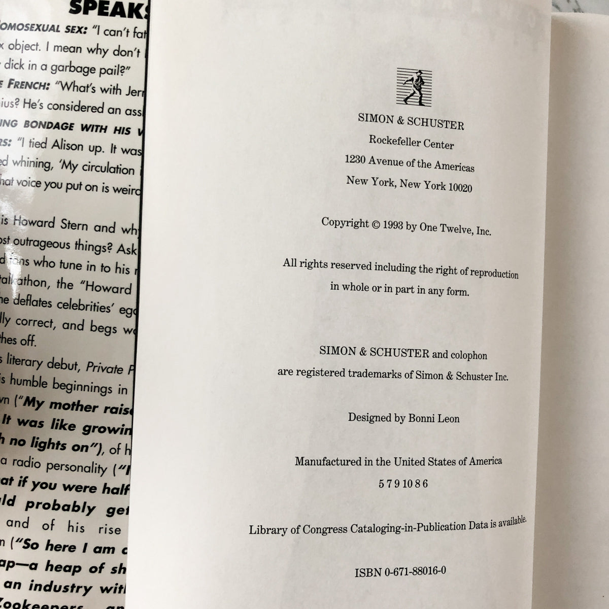 Private Parts by Howard Stern [FIRST EDITION] - Bookshop Apocalypse