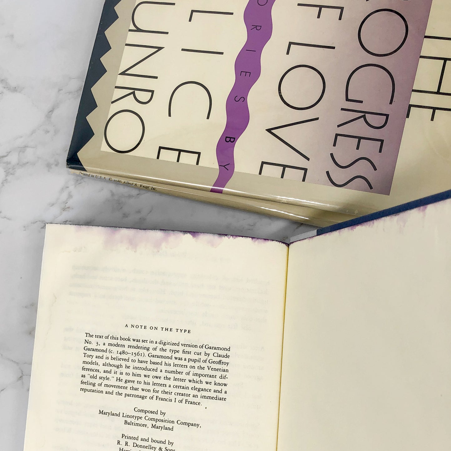 The Progress of Love by Alice Munro SIGNED! [FIRST EDITION / FIRST PRINTING] 1986