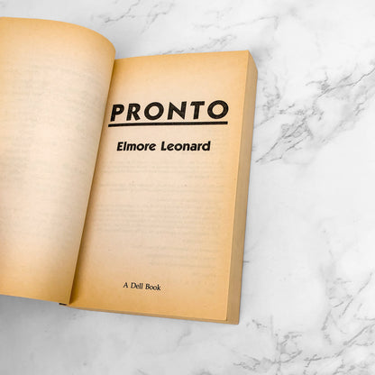 Pronto by Elmore Leonard [FIRST PAPERBACK EDITION] 1995