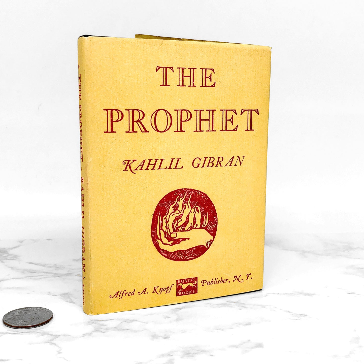 The Prophet by Kahlil Gibran [POCKET EDITION] 1964 • Miniature Hardcover • Knopf