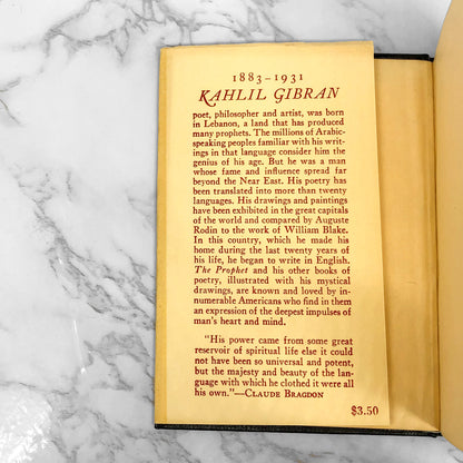 The Prophet by Kahlil Gibran [POCKET EDITION] 1964 • Miniature Hardcover • Knopf