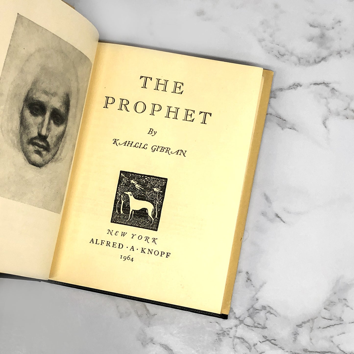 The Prophet by Kahlil Gibran [POCKET EDITION] 1964 • Miniature Hardcover • Knopf