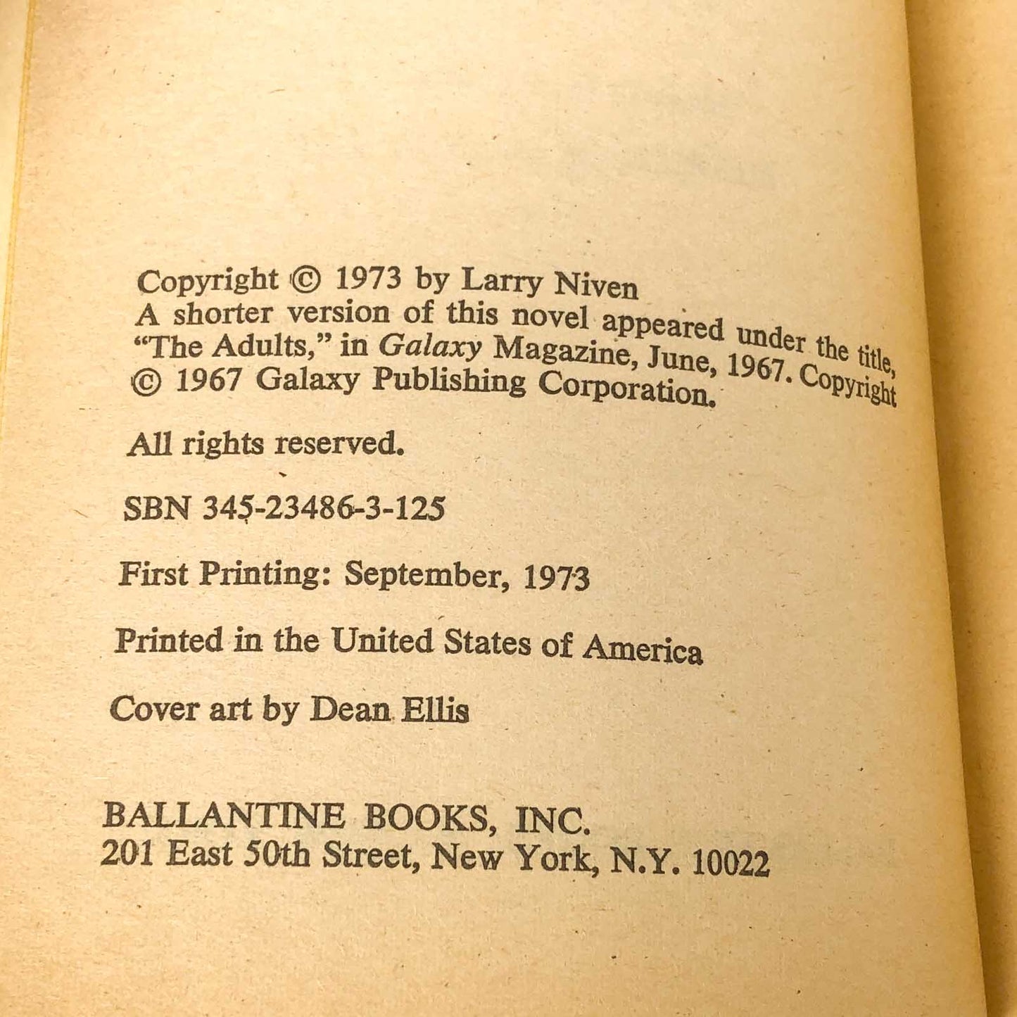 Protector by Larry Niven [FIRST EDITION • FIRST PRINTING] 1973