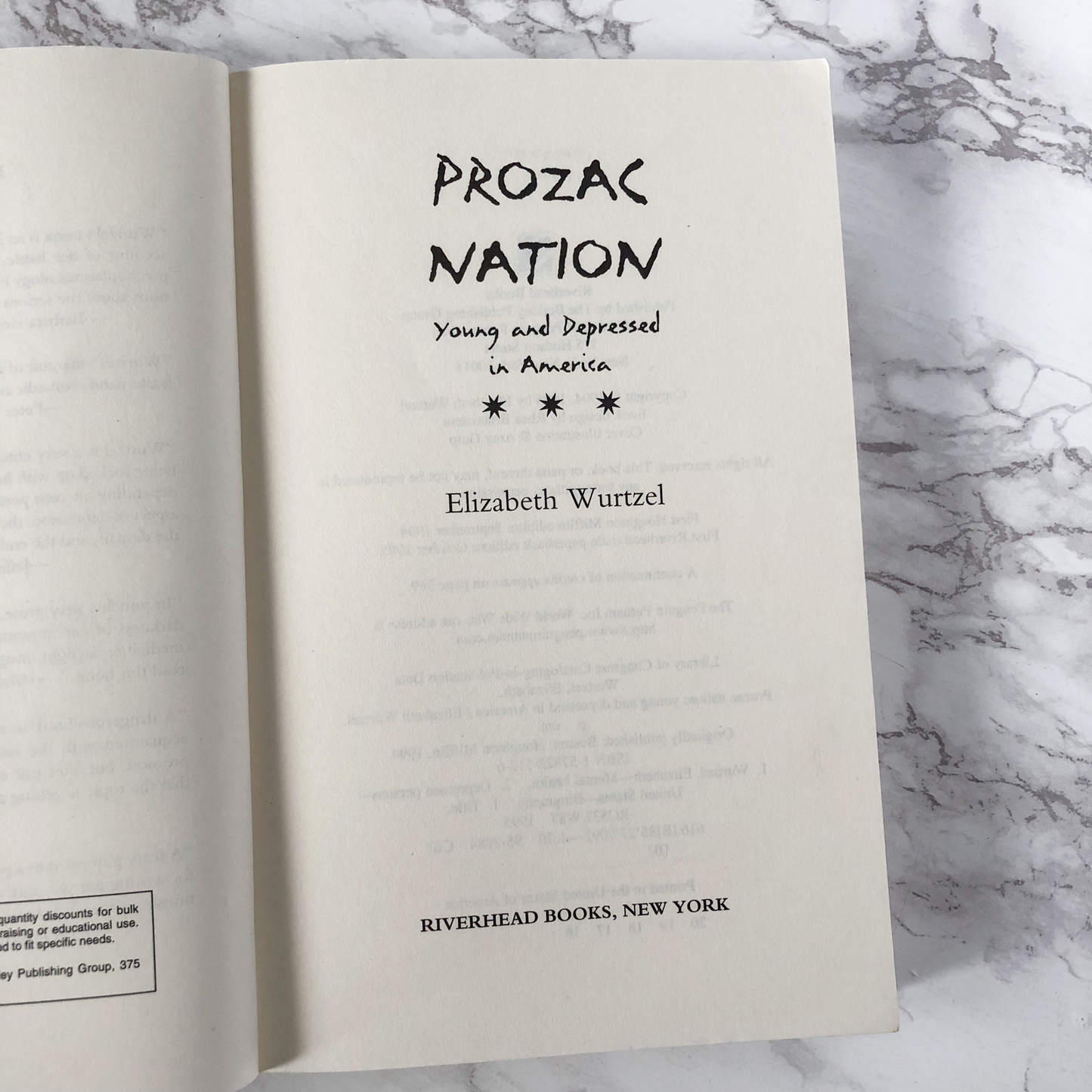 Prozac Nation by Elizabeth Wurtzel - Bookshop Apocalypse