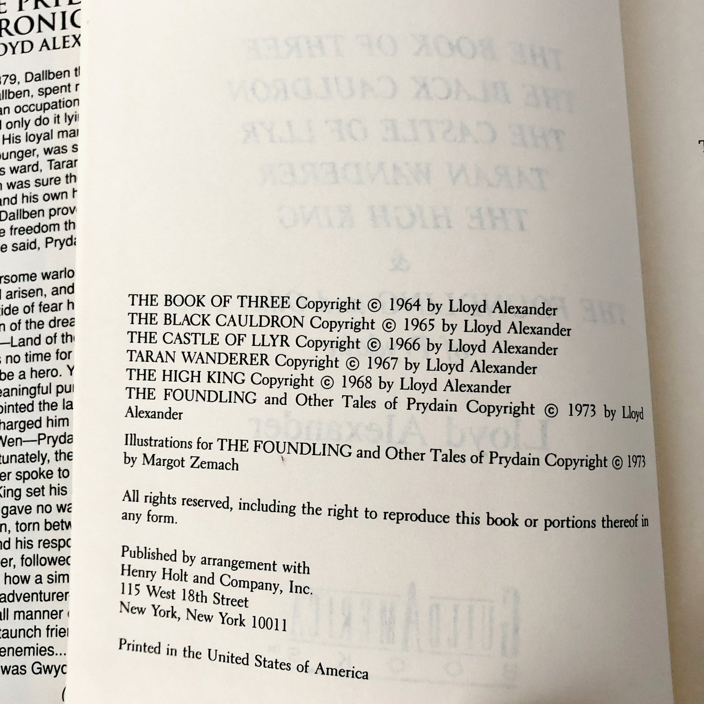 The Complete Prydain Chronicles by Lloyd Alexander [GUILD OMNIBUS / 1991]
