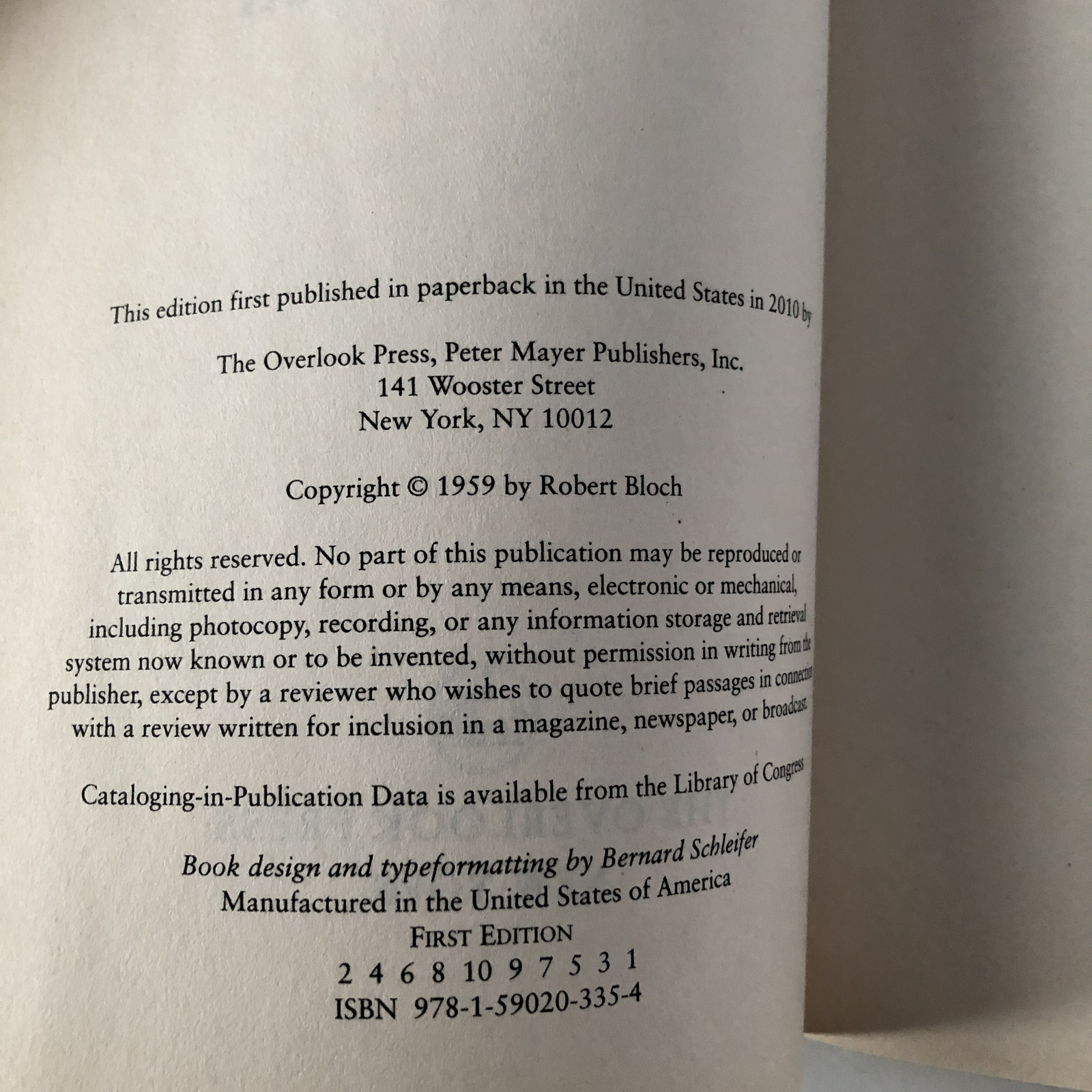 Psycho by Robert Bloch - Bookshop Apocalypse