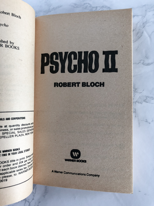 Psycho II by Robert Bloch [1982 PAPERBACK] - Bookshop Apocalypse