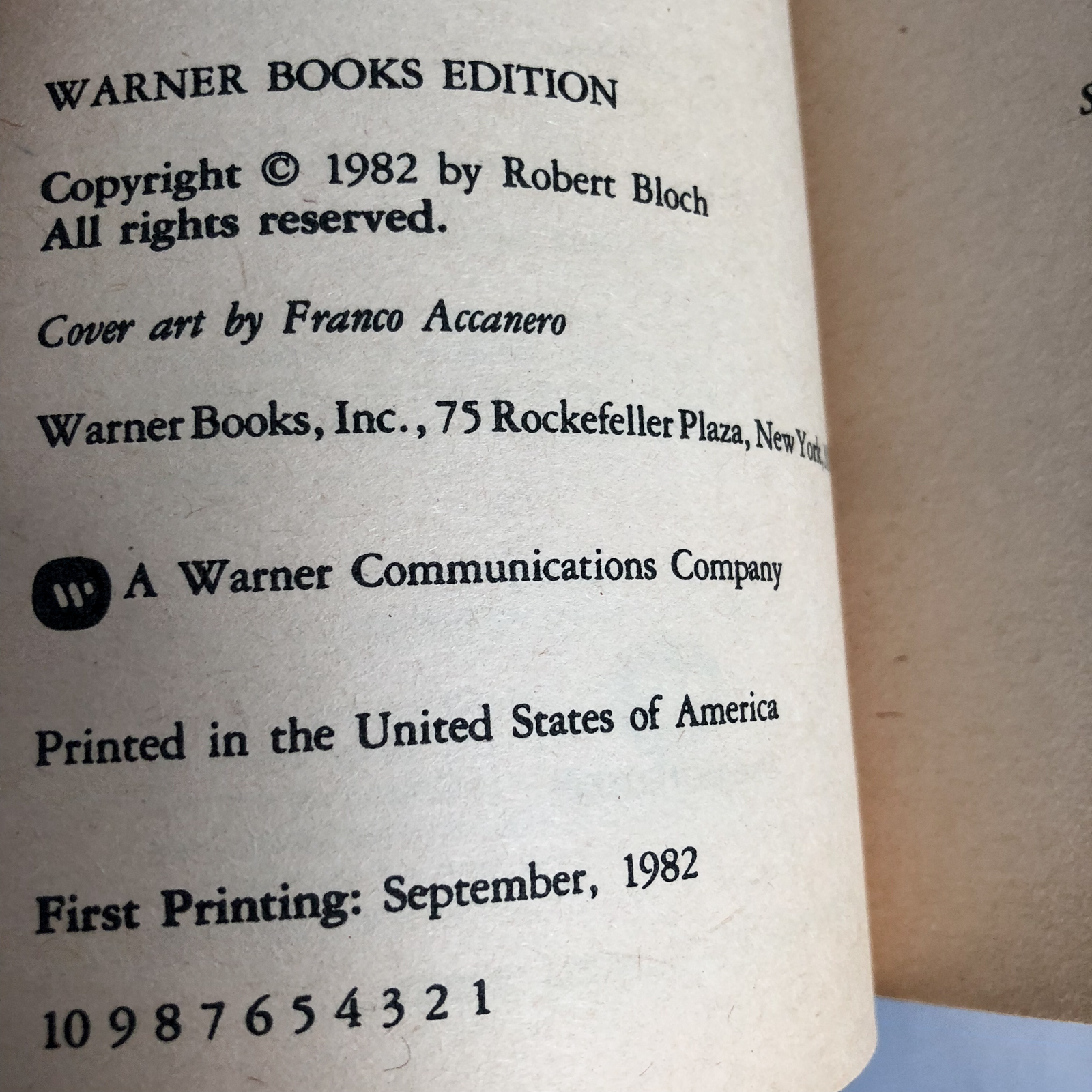 Psycho II by Robert Bloch [1982 PAPERBACK] - Bookshop Apocalypse
