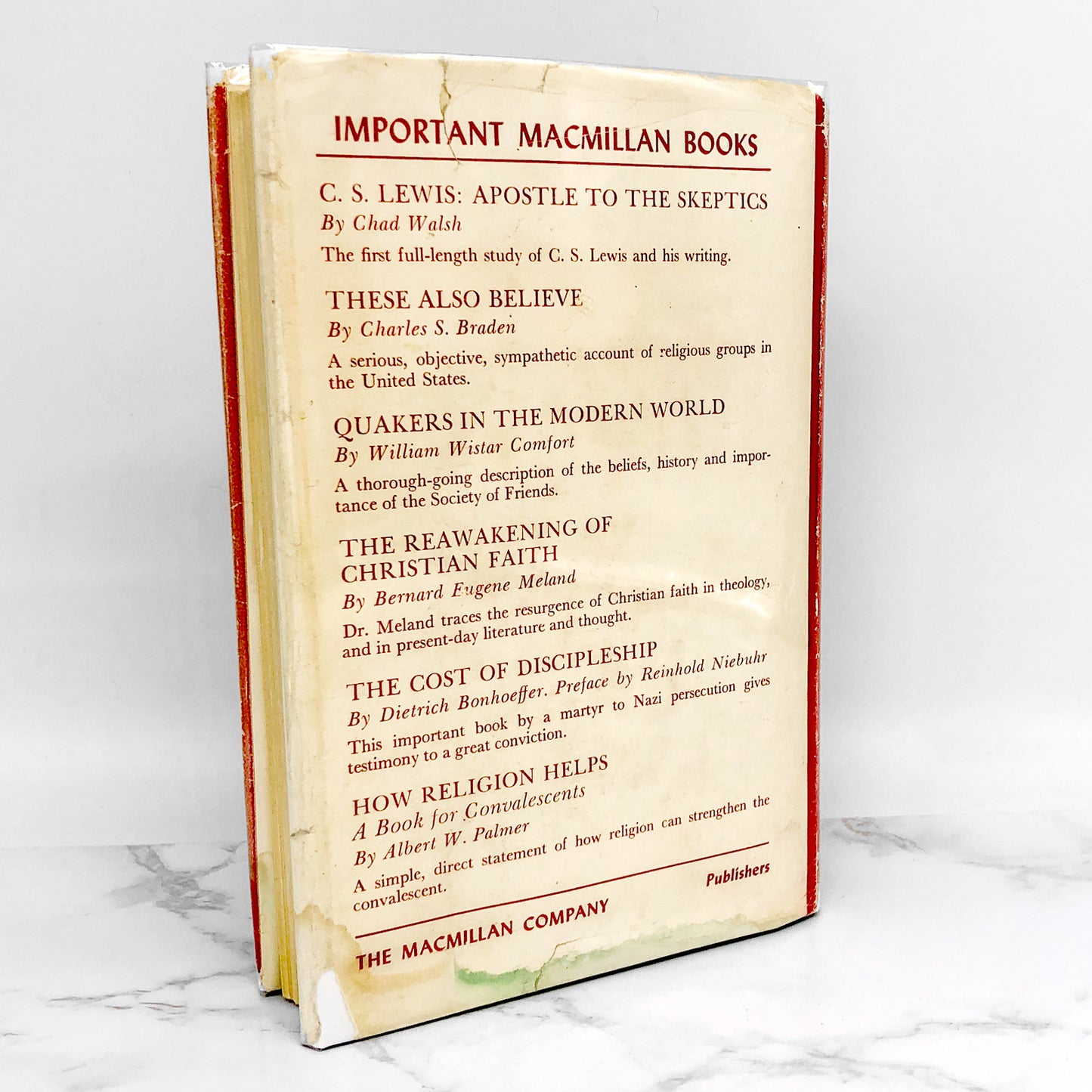 Psychology & Religion for Everyday Living by Charles T. Holman [FIRST EDITION] 1949 ❧ The Macmillan Co.