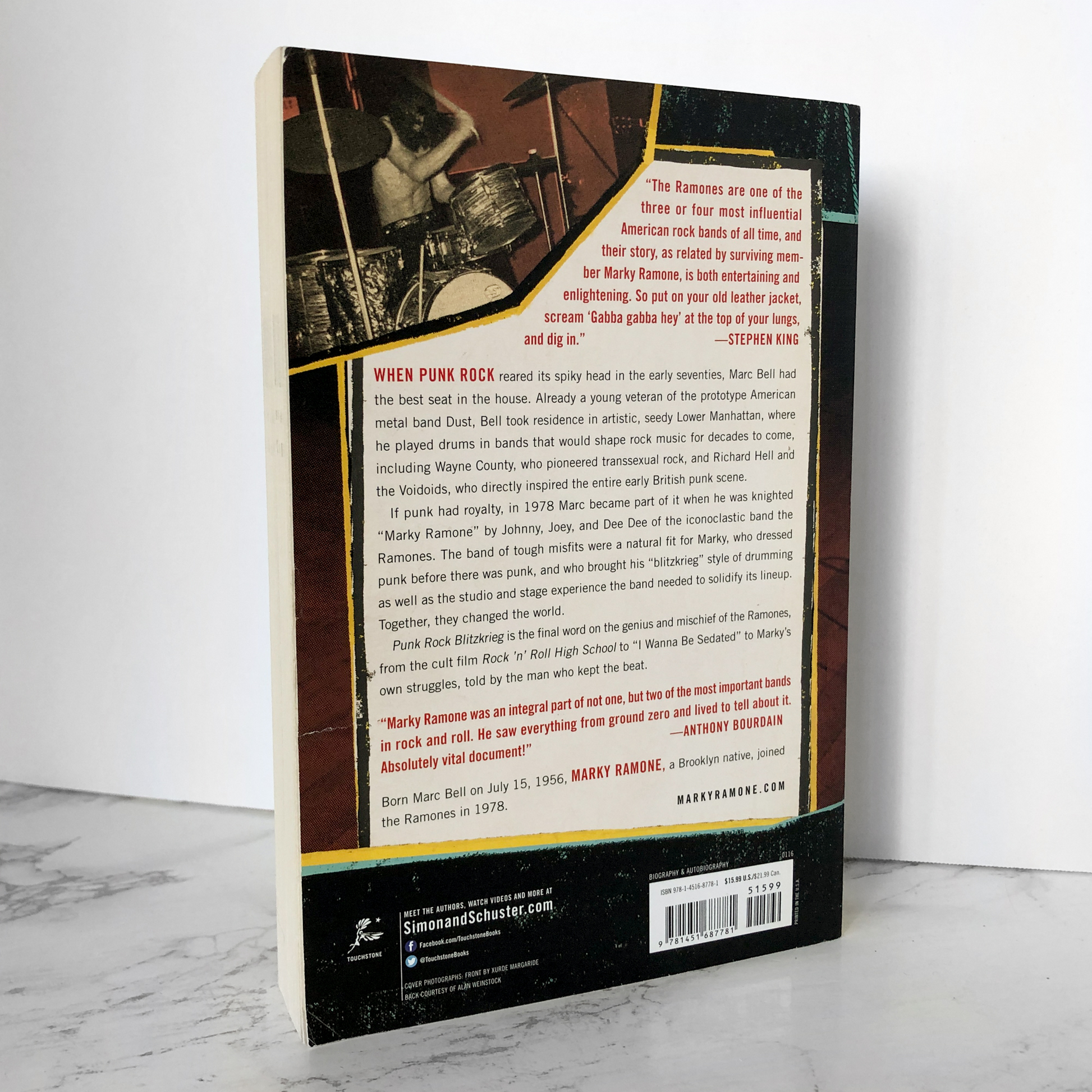 Punk Rock Blitzkrieg: My Life as a Ramone by Marky Ramone - Bookshop Apocalypse