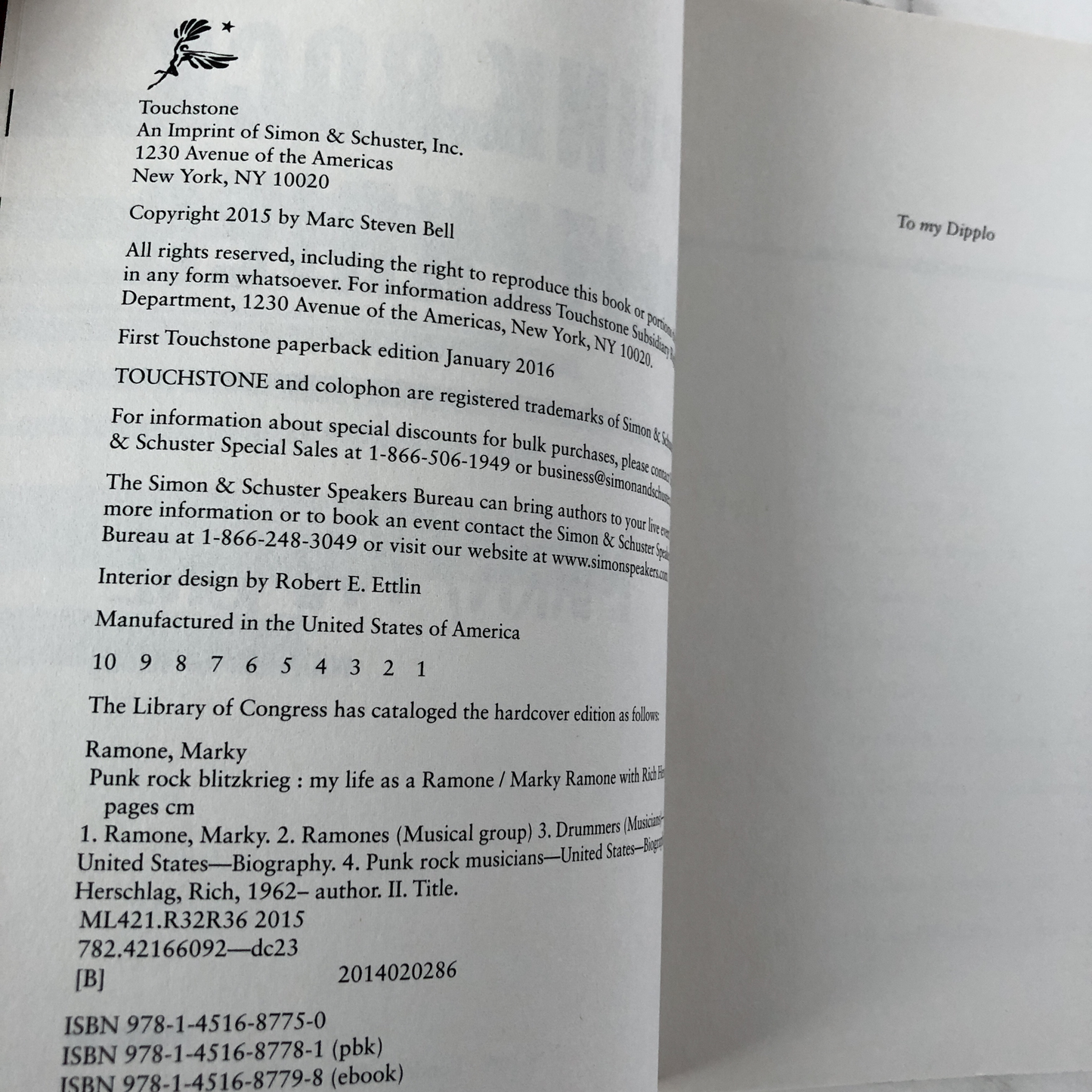 Punk Rock Blitzkrieg: My Life as a Ramone by Marky Ramone - Bookshop Apocalypse