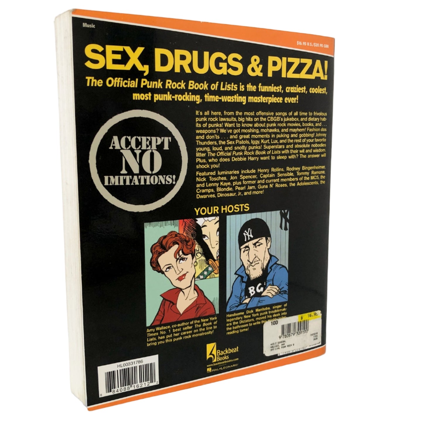 The Official Punk Rock Book of Lists by Amy Wallace & Handsome Dick Manitoba - Bookshop Apocalypse