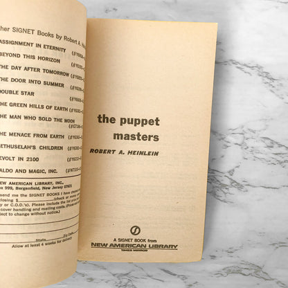 The Puppet Masters by Robert A. Heinlein [1951 PAPERBACK]