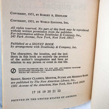 The Puppet Masters by Robert A. Heinlein [1951 PAPERBACK]