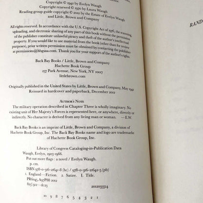 Put Out More Flags by Evelyn Waugh [2012 TRADE PAPERBACK]