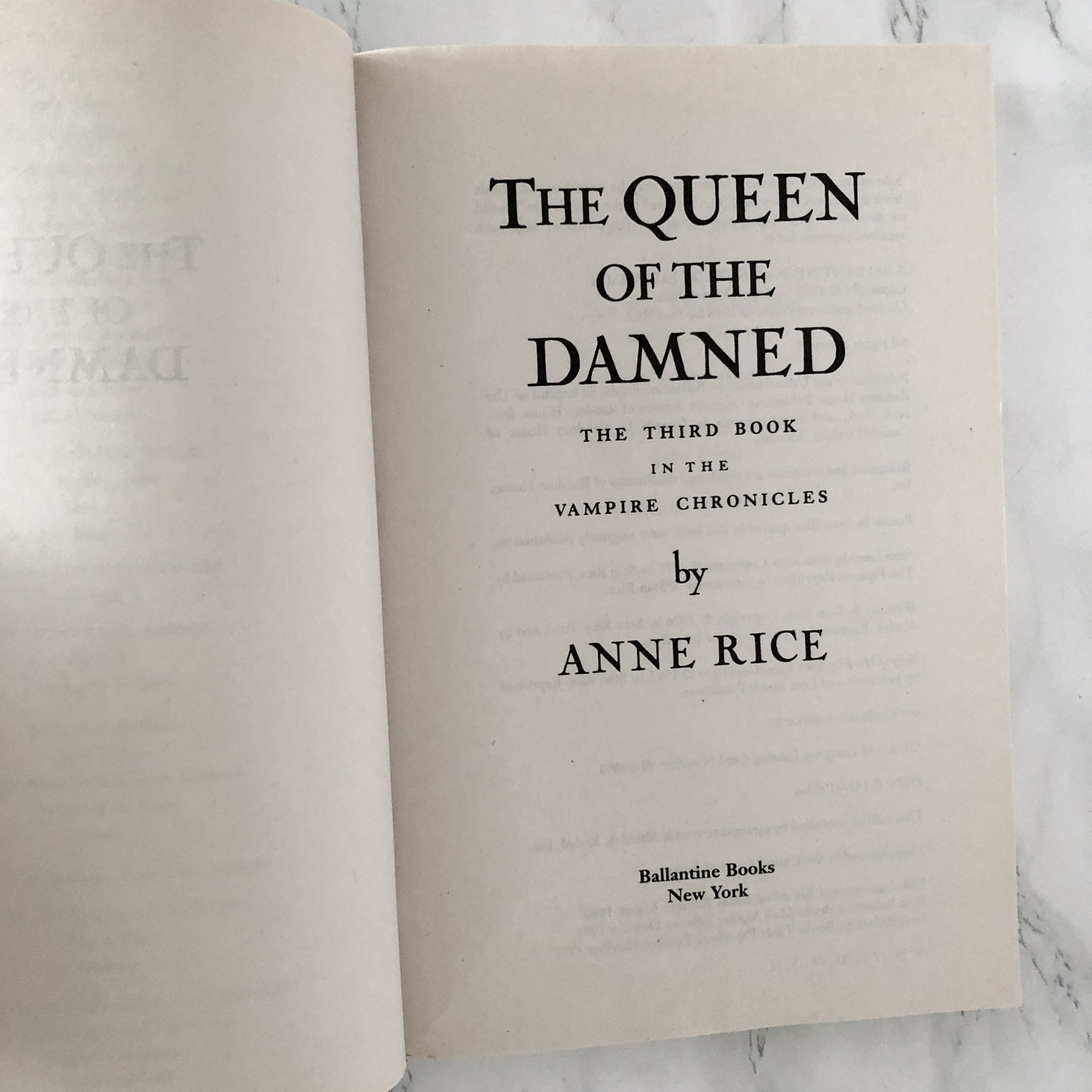 Queen of the Damned by Anne Rice [TRADE PAPERBACK / 1997]