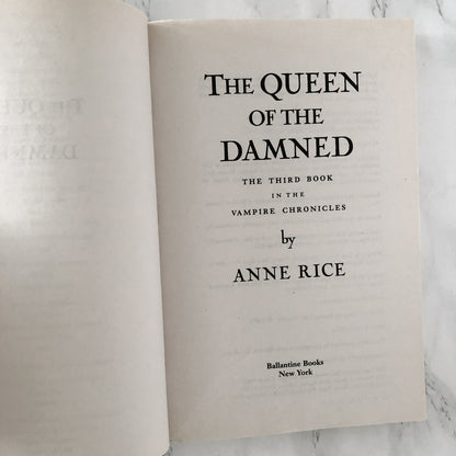 Queen of the Damned by Anne Rice [TRADE PAPERBACK / 1997]