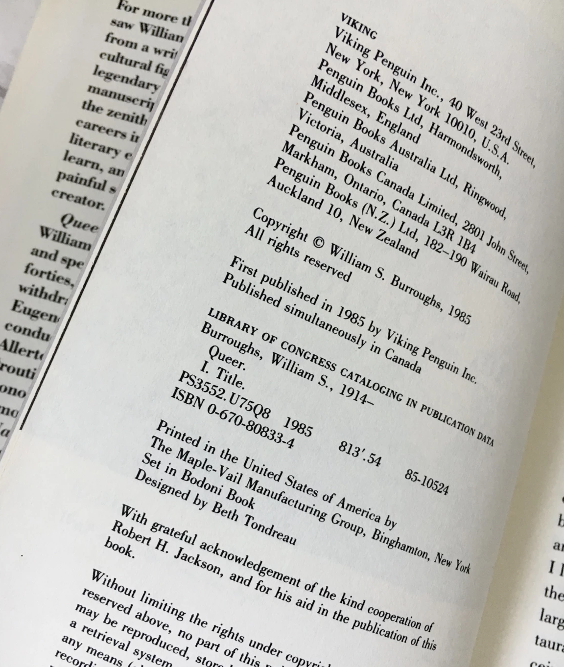 Queer by William S. Burroughs [FIRST EDITION] - Bookshop Apocalypse