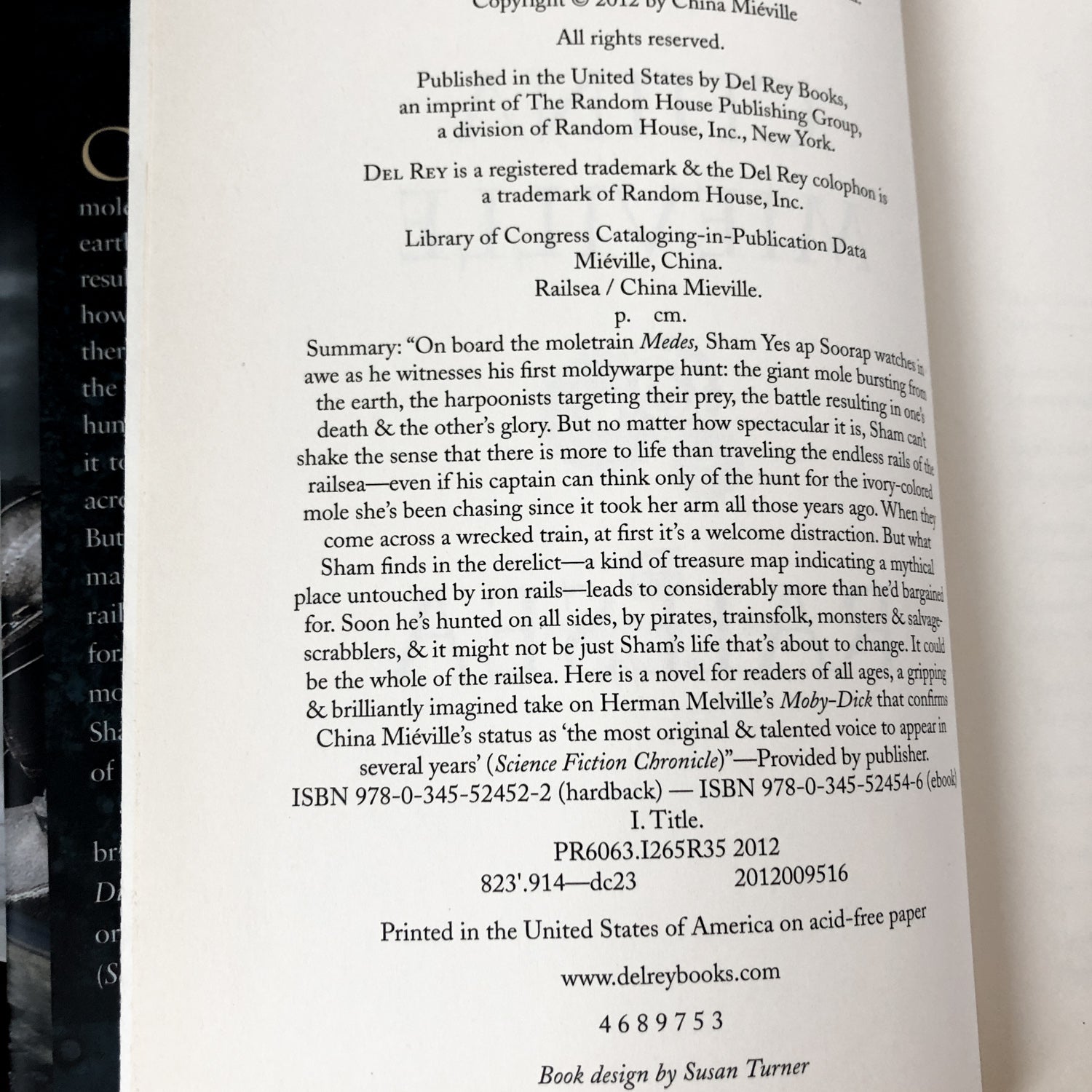 Railsea by China Miéville [FIRST EDITION] - Bookshop Apocalypse