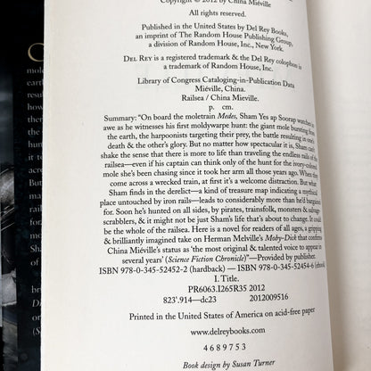 Railsea by China Miéville [FIRST EDITION] - Bookshop Apocalypse