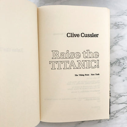 Raise the Titanic! by Clive Cussler [FIRST BOOK CLUB EDITION / 1976]