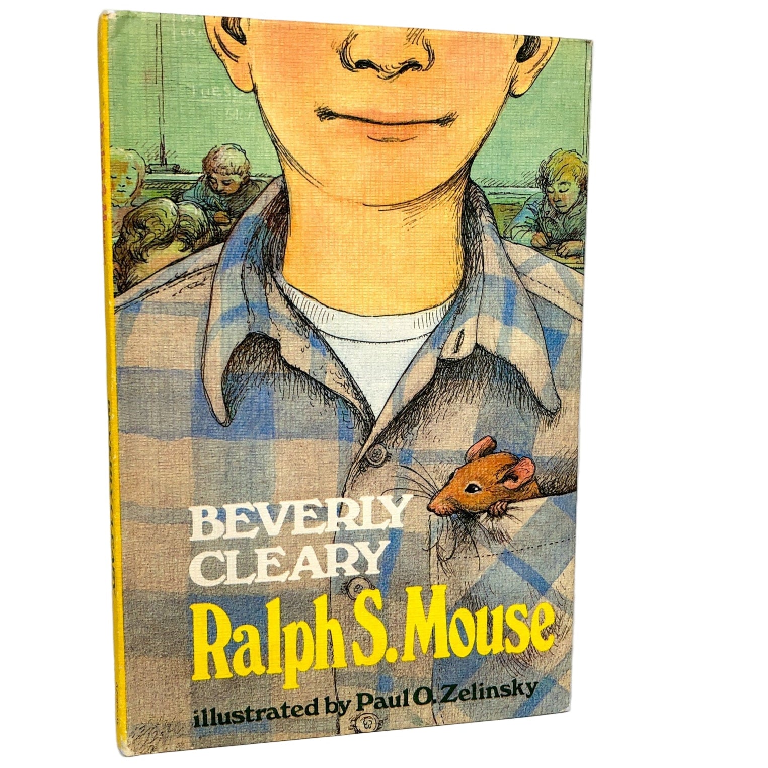 Book cover of 'Ralph S. Mouse' by Beverly Cleary on a marble surface