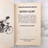 Ramona Forever by Beverly Cleary [1988 HARDCOVER]