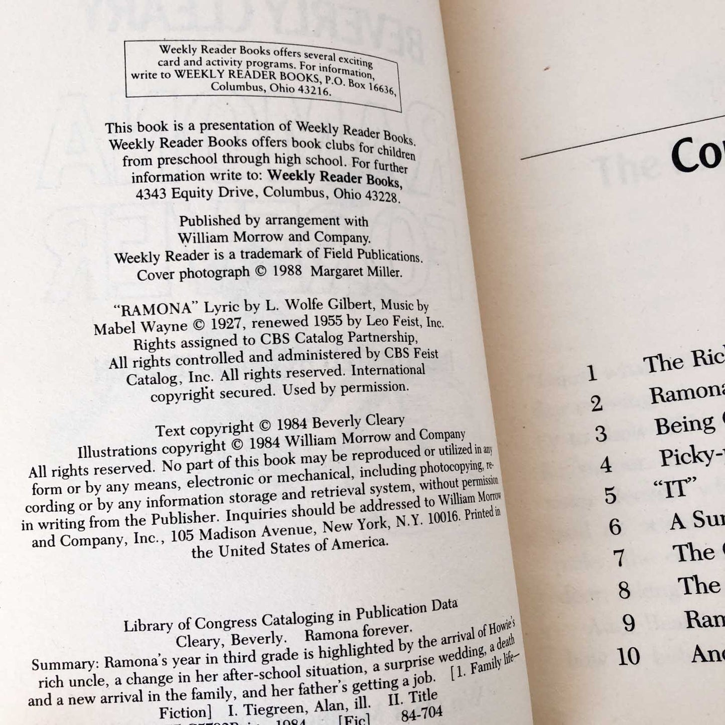 Ramona Forever by Beverly Cleary [1988 HARDCOVER]