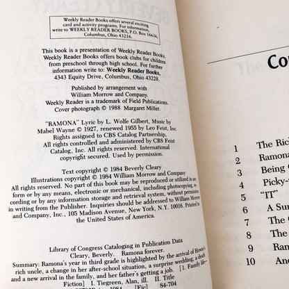 Ramona Forever by Beverly Cleary [1988 HARDCOVER]