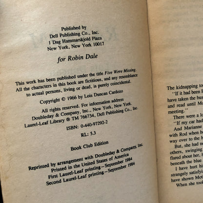 Ransom by Lois Duncan [1984 PAPERBACK] - Bookshop Apocalypse