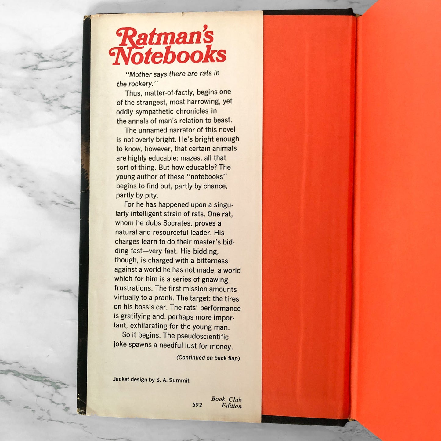 Ratman's Notebooks [aka Willard] by Stephen Gilbert [FIRST BOOK CLUB EDITION / 1969]