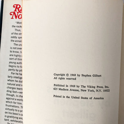 Ratman's Notebooks [aka Willard] by Stephen Gilbert [FIRST BOOK CLUB EDITION / 1969]