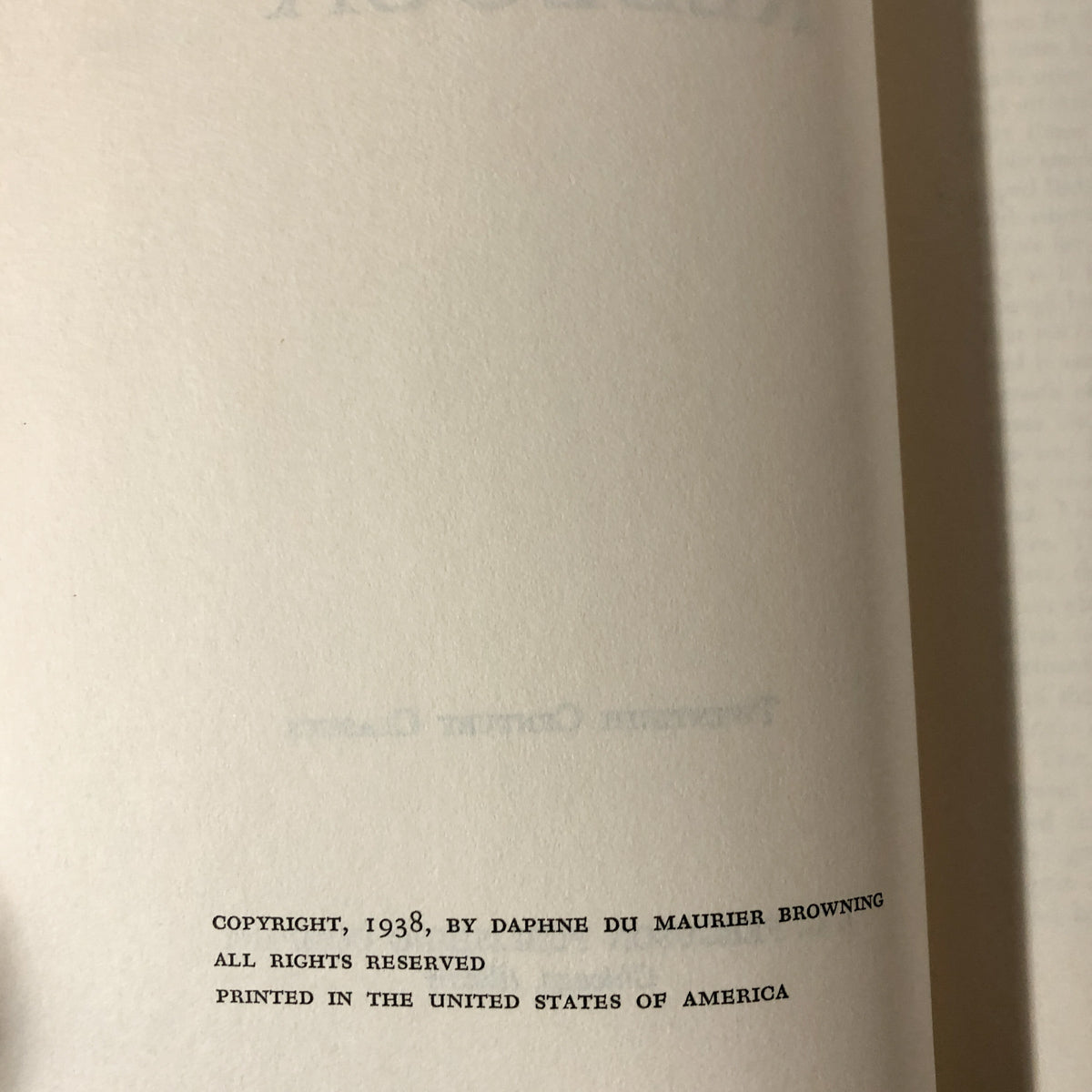 Rebecca by Daphne du Maurier [TWENTIETH CENTURY CLASSICS] - Bookshop Apocalypse