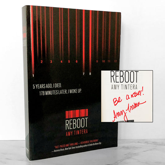 Reboot by Amy Tintera SIGNED! [FIRST PAPERBACK PRINTING] 2014