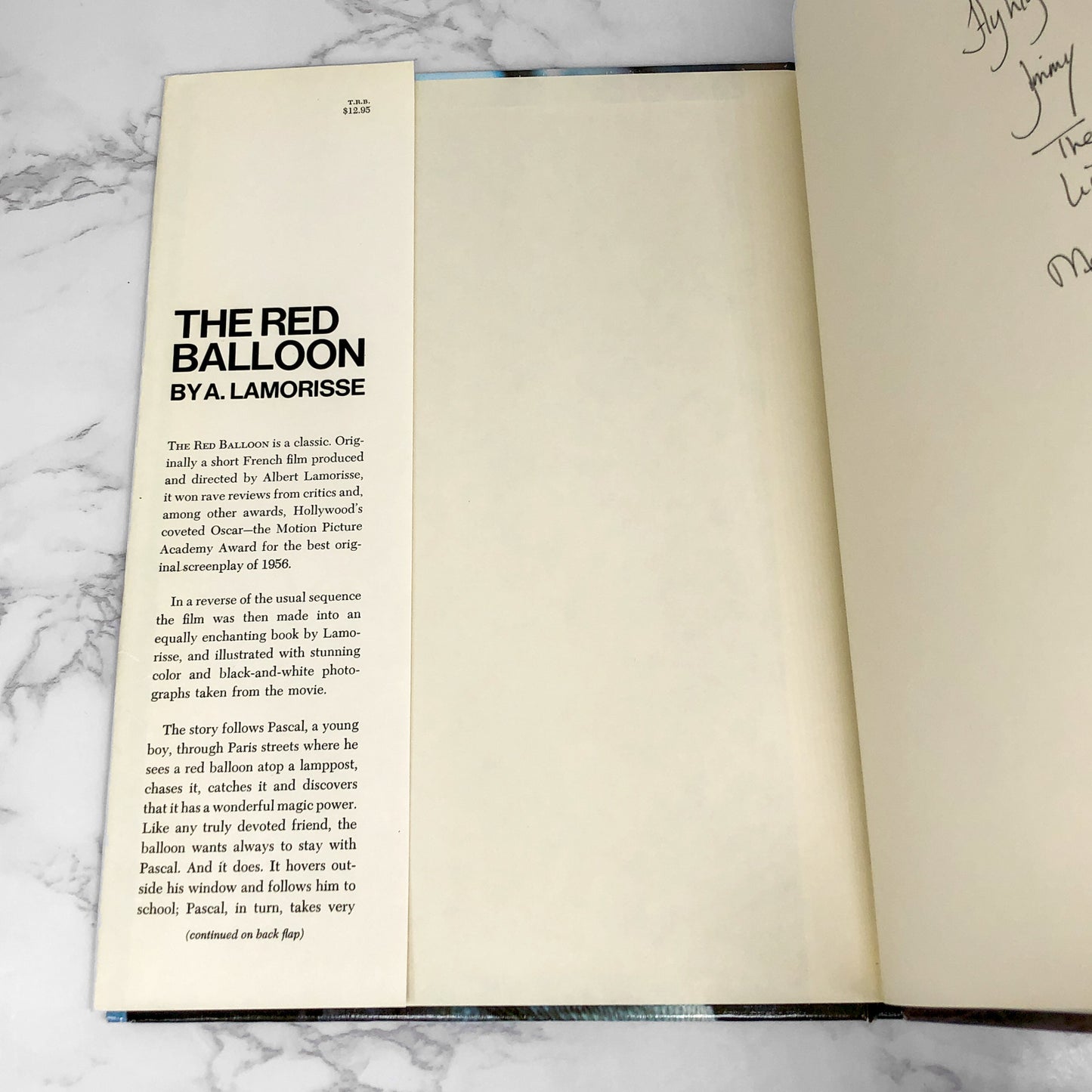 The Red Balloon by Albert Lamorisse [VINTAGE XL HARDCOVER] 1967