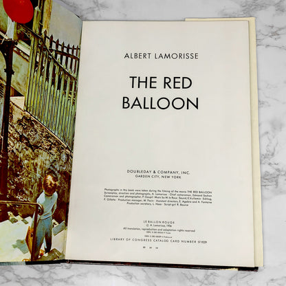 The Red Balloon by Albert Lamorisse [VINTAGE XL HARDCOVER] 1967