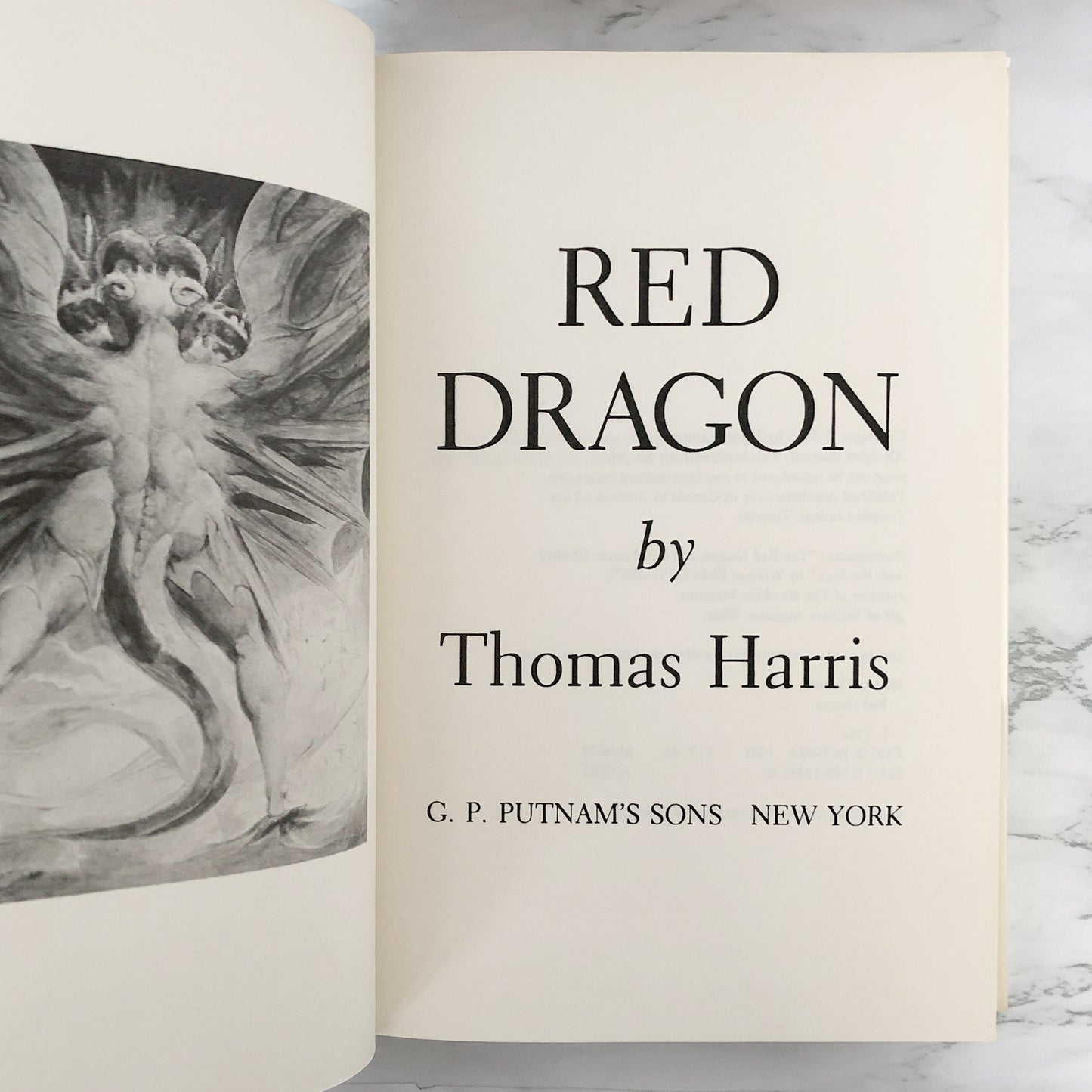 Red Dragon by Thomas Harris [FIRST EDITION / FIRST PRINTING] 1981