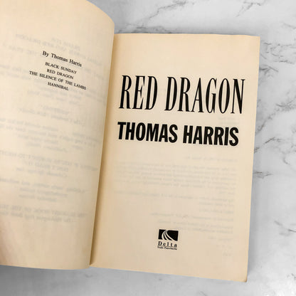 Red Dragon by Thomas Harris [TRADE PAPERBACK] 1998 • Delta • Hannibal #1