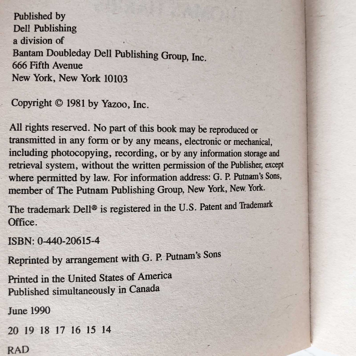 Red Dragon by Thomas Harris [1990 PAPERBACK]