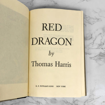 Red Dragon by Thomas Harris [1981 HARDCOVER]