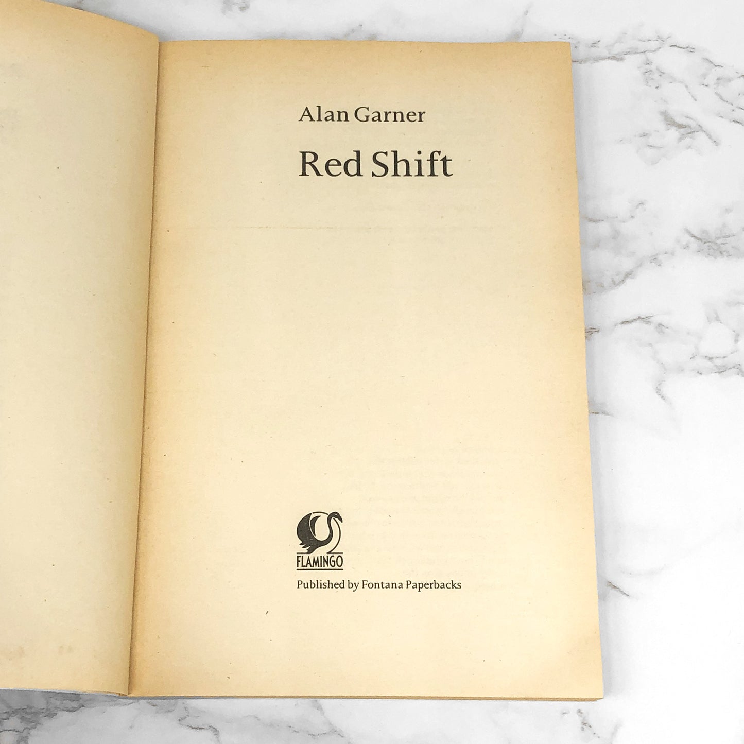 Red Shift by Alan Garner [U.K. TRADE PAPERBACK] 1985 Flamingo