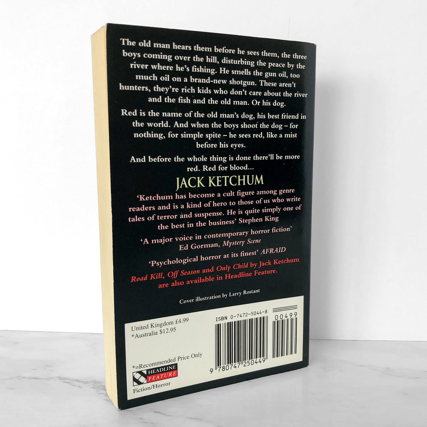 Red by Jack Ketchum SIGNED! [FIRST EDITION U.K. PAPERBACK / 1995]