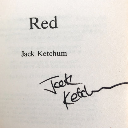 Red by Jack Ketchum SIGNED! [FIRST EDITION U.K. PAPERBACK / 1995]