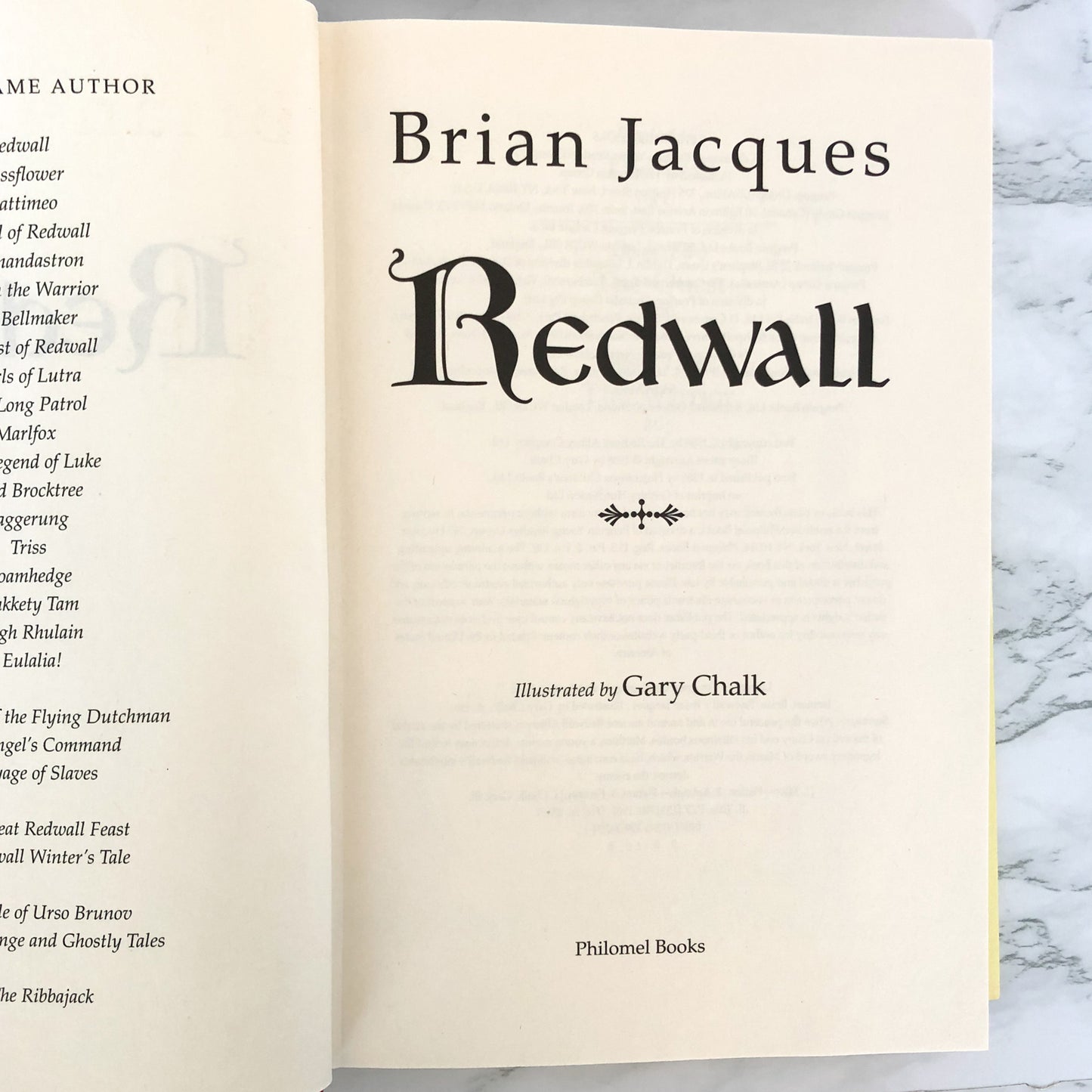 Redwall by Brian Jacques [ANNIVERSARY EDITION HARDCOVER]