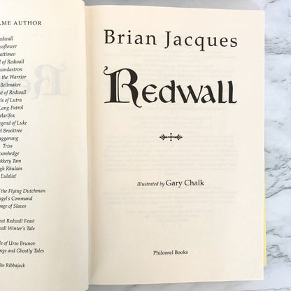 Redwall by Brian Jacques [ANNIVERSARY EDITION HARDCOVER]